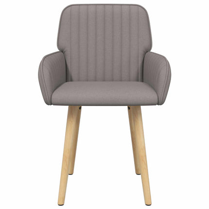 Matstolar 4 st Tyg Taupe 56,5 x 50 x 87,5 cm