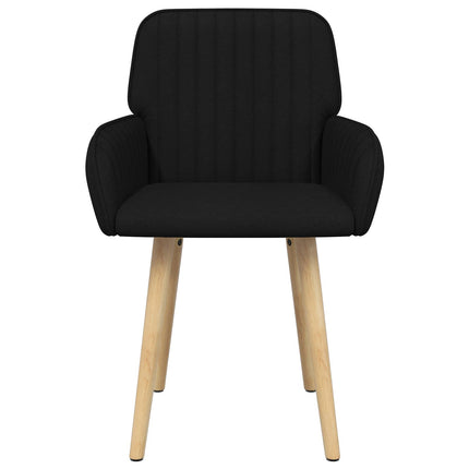 Matstolar 6 st Tyg Svart 56,5 x 50 x 87,5 cm