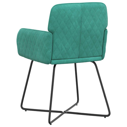 Matstolar 4 st Sammet Turkos 59 x 56,5 x 86 cm