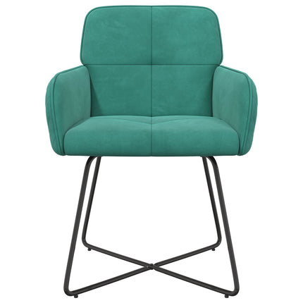 Matstolar 4 st Sammet Turkos 59 x 56,5 x 86 cm