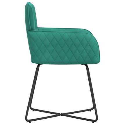 Matstolar 4 st Sammet Turkos 59 x 56,5 x 86 cm
