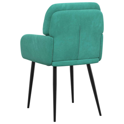 Matstolar 4 st Sammet Turkos 59 x 59,5 x 90 cm