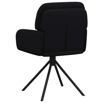 Svängande Matstolar 6 st Konstläder Svart 59 x 59,5 x 90 cm