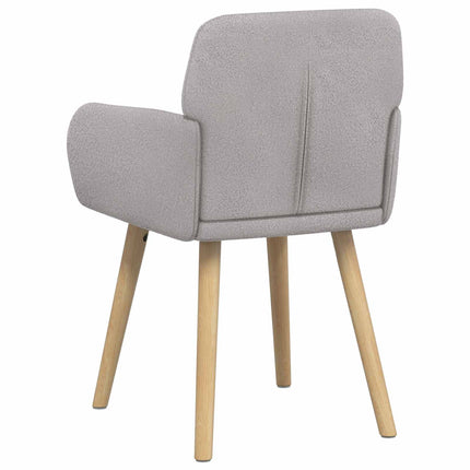 Matstolar 4 pcs Bouclé Ljusgrå 59 x 57 x 85 cm