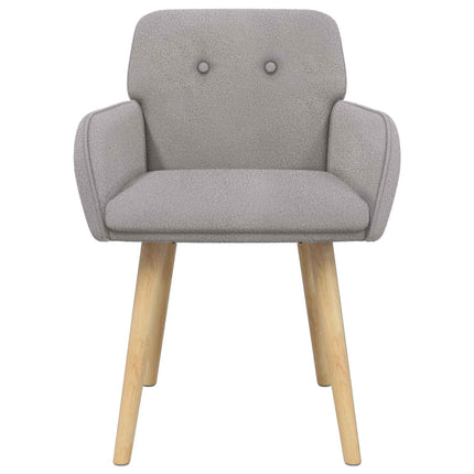Matstolar 4 st Bouclé Ljusgrå 59 x 57 x 85 cm