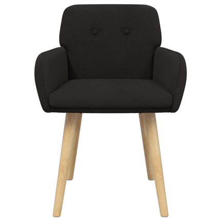 Matstolar 4 st Bouclé Svart 59 x 57 x 85 cm