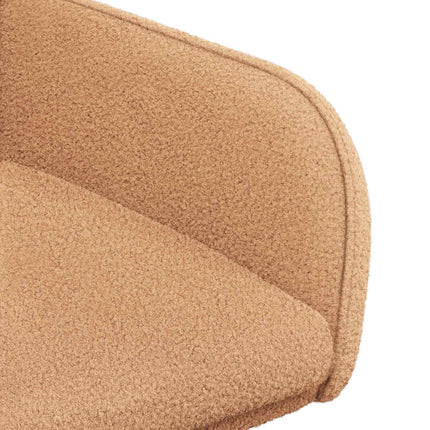 Matstolar 4 st Bouclé Beige 59 x 57 x 85 cm