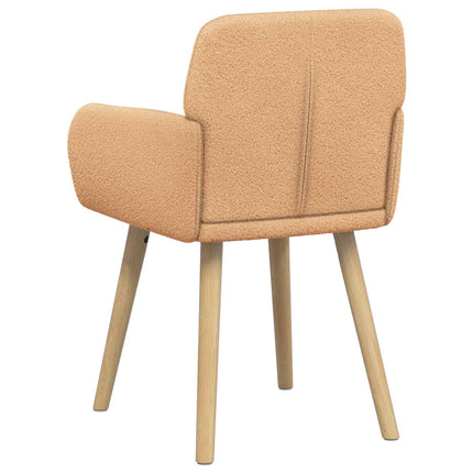 Matstolar 4 st Bouclé Beige 59 x 57 x 85 cm