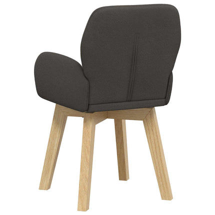 Matstolar 6 st Bouclé Mörkgrå 59 x 57 x 85 cm