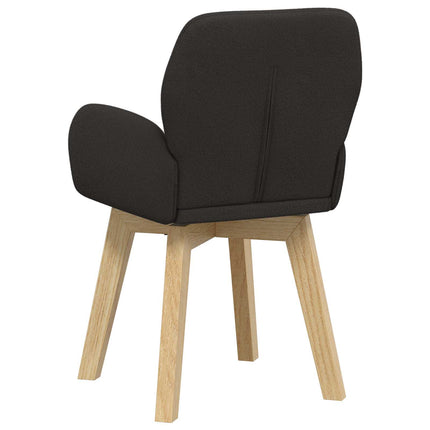 Matstolar 6 st Bouclé Svart 59 x 57 x 85 cm