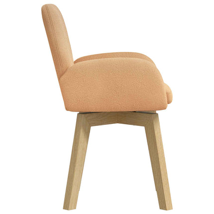 Matstolar 6 st Bouclé Beige 59 x 57 x 85 cm