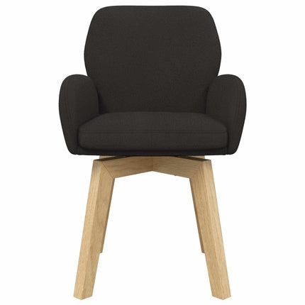 Svängande Matstolar 6 pcs Bouclé Svart 54 x 58 x 87 cm
