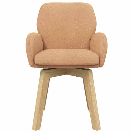 Svängande Matstolar 6 st Bouclé Beige 54 x 58 x 87 cm