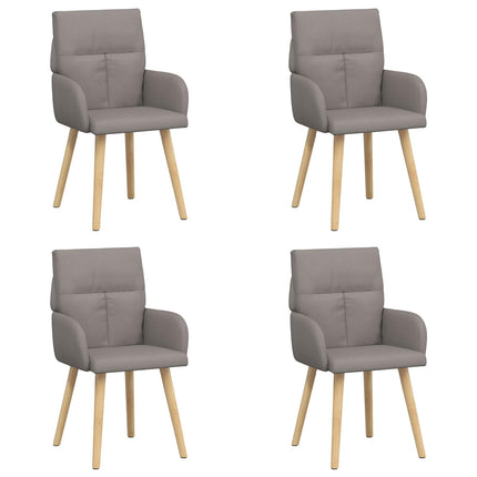 Matstolar 4 pcs Tyg Taupe 60 x 56 x 96 cm