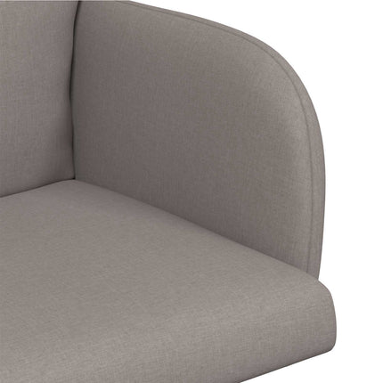 Matstolar 6 st Tyg Taupe 60 x 56 x 96 cm