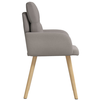 Matstolar 6 st Tyg Taupe 60 x 56 x 96 cm
