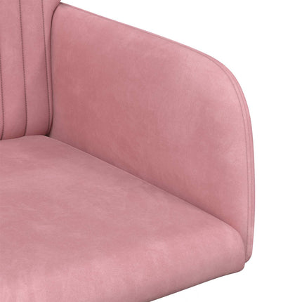 Matstolar 4 st Sammet Rosa 55 x 50 x 84 cm