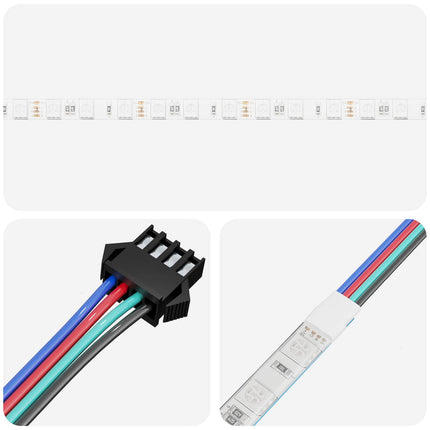 LED Band 12 pcs Svart och Transparent 3000 mm Koppar och plast