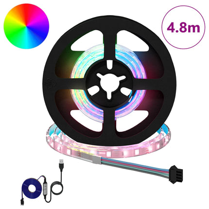 LED Band 12 pcs Svart och Transparent 40 x 0,8 x 0,3 cm