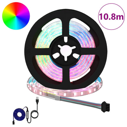 LED Band 12 pcs Svart och Transparent 900 mm Koppar och plast