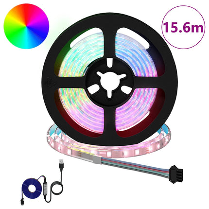 LED Band 12 pcs Svart och Transparent 1300 mm Koppar och plast