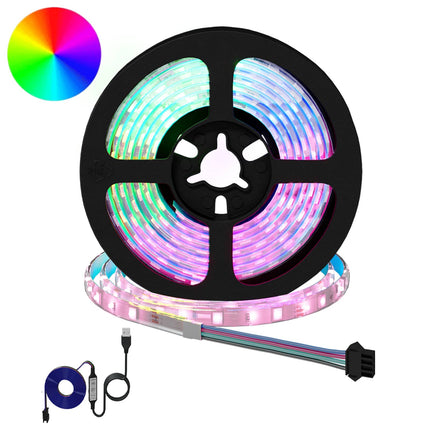 LED Band 12 pcs Svart och Transparent 1700 mm Koppar och plast