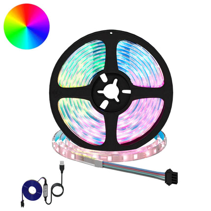 LED Band 12 pcs Svart och Transparent 2300 mm Koppar och plast