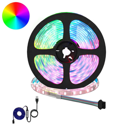 LED Band 12 pcs Svart och Transparent 5100 mm Koppar och plast
