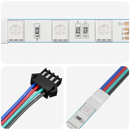 LED Band 12 pcs Svart och multicolor 1745 mm Koppar och plast