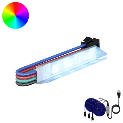 LED Band 12 pcs Svart och multicolor 1745 mm Koppar och plast