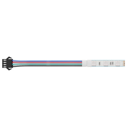 LED Band 12 pcs Svart och multicolor 1745 mm Koppar och plast