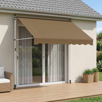 Manuell Utdragbar Markis Beige 250 cm