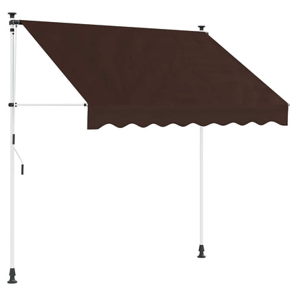 Manuell Utdragbar Markis Brun 200 cm