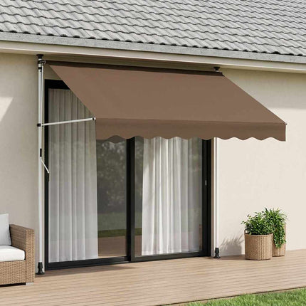 Manuell Utdragbar Markis Taupe 300 cm