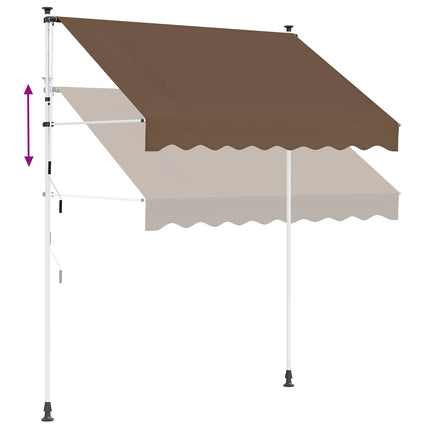 Manuell Utdragbar Markis Taupe 300 cm