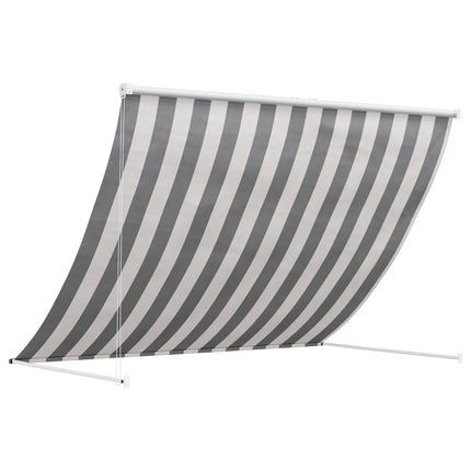 Markis Antracit och vitt 300 x 150 cm