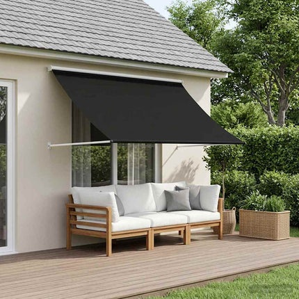 Markis Svart 300 x 150 cm 180 g / m² Polyester med PU-beläggning