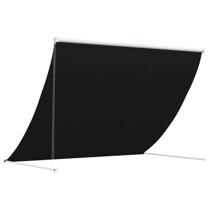 Markis Svart 400 x 150 cm 180 g / m² Polyester med PU-beläggning