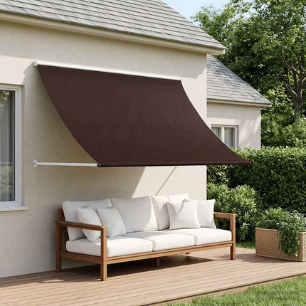 Markis Brun 350 x 150 cm 180 g / m² Polyester med PU-beläggning