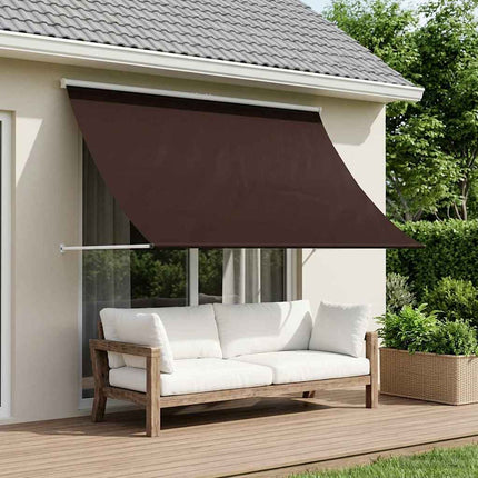 Markis Brun 400 x 150 cm 180 g / m² Polyester med PU-beläggning