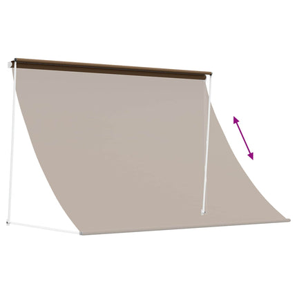Markis Taupe 150 x 150 cm 180 g / m² Polyester med PU-beläggning