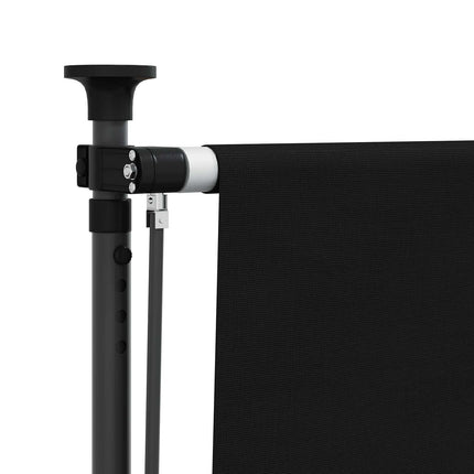 Utomhus rullgardin Svart 120 x 270 cm