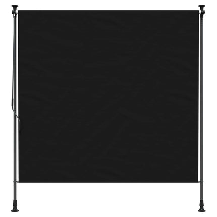 Utomhus rullgardin Svart 120 x 270 cm
