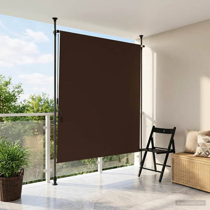 Utomhus rullgardin Brun 100 x 270 cm