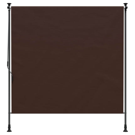 Utomhus rullgardin Brun 150 x 270 cm