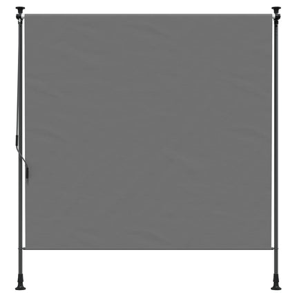 Utomhus rullgardin Ljusgrå 150 x 270 cm