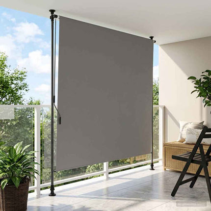 Utomhus rullgardin Ljusgrå 200 x 270 cm