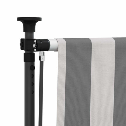 Utomhus rullgardin Antracit och vitt 120 x 270 cm