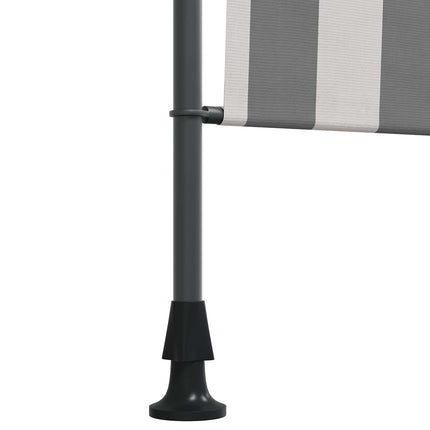 Utomhus rullgardin Antracit och vitt 120 x 270 cm