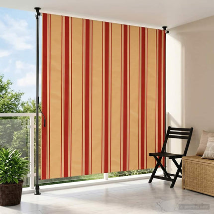 Utomhus rullgardin Flerfärgsdesign 120 x 270 cm